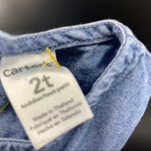 Denim/chambray girls shirt bundle - Carter’s - 2T - Picture 2 of 3